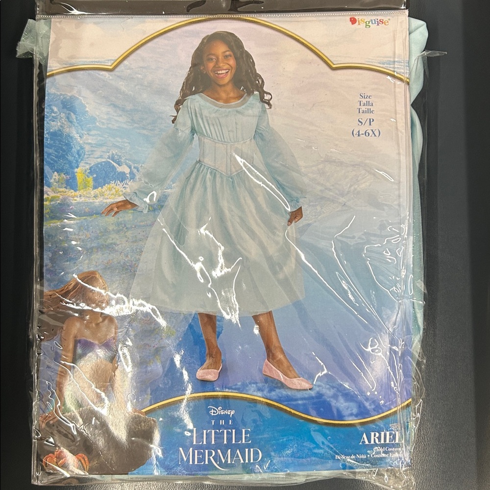 Disney Ariel Costume-Light Blue Dress S/P (4-6x)